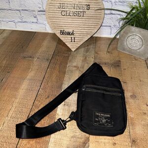 True Religion Yeta Black Sling Bag
